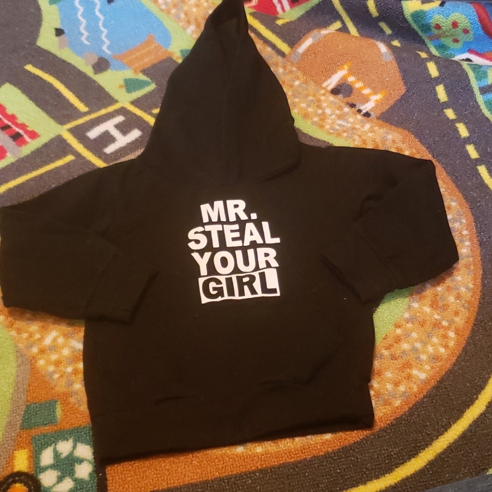Mr Steal Your Girl toddler Boys 6 to 12 month hood